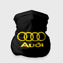 Бандана-труба Audi logo yellow, цвет: 3D-принт