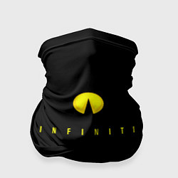 Бандана-труба Infiniti logo yellow, цвет: 3D-принт