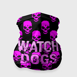 Бандана-труба Watch dogs neon skull, цвет: 3D-принт