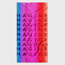 Бандана-труба Imagine Dragons neon rock, цвет: 3D-принт — фото 2