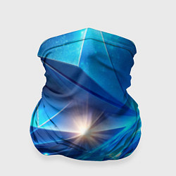 Бандана Синяя объемная абстракция со вспышкой