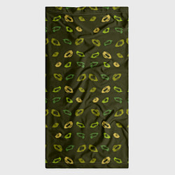 Бандана-труба Абстрактные зелено - золотые кольца, цвет: 3D-принт — фото 2