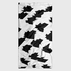 Бандана-труба Чётные пятна на белом фоне - минимализм, цвет: 3D-принт — фото 2