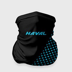 Бандана-труба Haval чёрно-голубой, цвет: 3D-принт