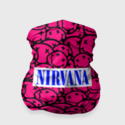 Бандана Nirvana pink logo