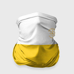 Бандана-труба Мы русские с нами Бог НИКА желтая патриоты, цвет: 3D-принт