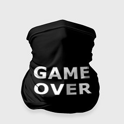 Бандана Game over white logo