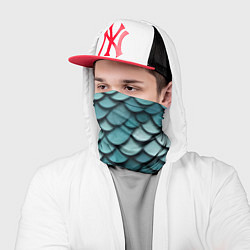 Бандана-труба Чешуя, цвет: 3D-принт — фото 2