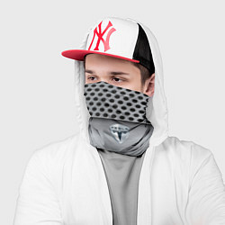 Бандана-труба Tesla металлическая сетка, цвет: 3D-принт — фото 2