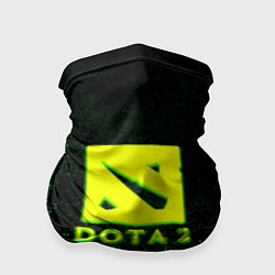 Бандана-труба DOTA2 кислотное лого краски, цвет: 3D-принт