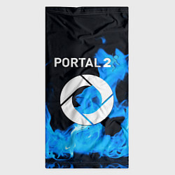 Бандана-труба Portal 2 blue flame, цвет: 3D-принт — фото 2