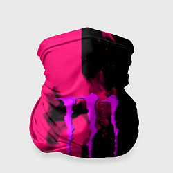 Бандана-труба Monster energy fire pink, цвет: 3D-принт