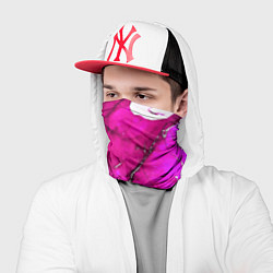 Бандана-труба Розовый треснувший камень, цвет: 3D-принт — фото 2