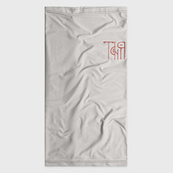 Бандана-труба Вязью Татьяна - красная надпись, цвет: 3D-принт — фото 2