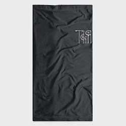 Бандана-труба Таня вязью - белая надпись, цвет: 3D-принт — фото 2