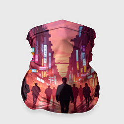 Бандана-труба Вечерний мегаполис, цвет: 3D-принт