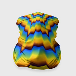 Бандана-труба Узоры на желтом, цвет: 3D-принт