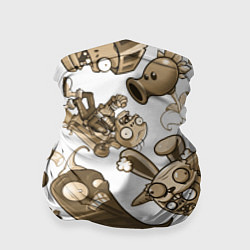 Бандана-труба Растения против зомби в бежевых тонах, цвет: 3D-принт