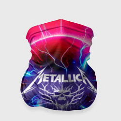 Бандана-труба Metallica - neon glow, цвет: 3D-принт