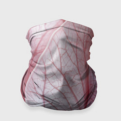 Бандана-труба Розовые листья, цвет: 3D-принт