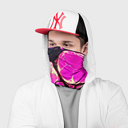 Бандана-труба Розовые пятна в текстуре, цвет: 3D-принт — фото 2