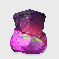 Бандана Розовая текстура разлом плит