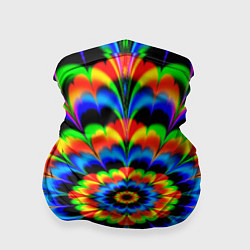 Бандана-труба Оптические иллюзии психоделика, цвет: 3D-принт