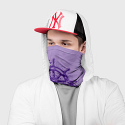 Бандана-труба Штурвал в розах, цвет: 3D-принт — фото 2