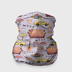 Бандана-труба Друзья - паттерн, цвет: 3D-принт