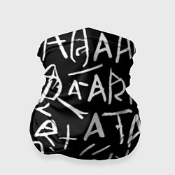 Бандана-труба Абракадабра абстрактная каллиграфия, цвет: 3D-принт