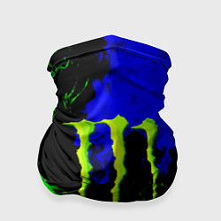 Бандана-труба Monster energy кислотный огонь, цвет: 3D-принт