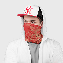 Бандана-труба Золотые драконы на красном, цвет: 3D-принт — фото 2