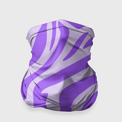 Бандана-труба Лавандовый тигровый паттерн, цвет: 3D-принт