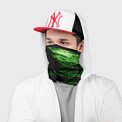 Бандана-труба Color green black, цвет: 3D-принт — фото 2