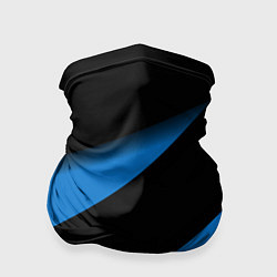 Бандана-труба Color blue black line, цвет: 3D-принт