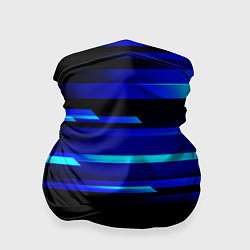 Бандана-труба Color blue black, цвет: 3D-принт