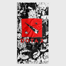 Бандана-труба Dota черно белые персонажи, цвет: 3D-принт — фото 2