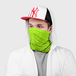 Бандана-труба Жёлто-зелёный кислотный текстурный градиент, цвет: 3D-принт — фото 2