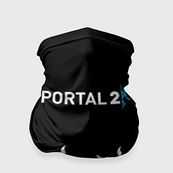Бандана-труба Portal белый огонь, цвет: 3D-принт