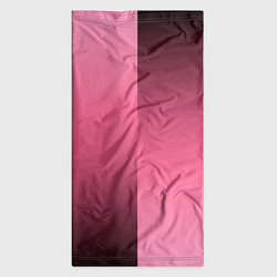 Бандана-труба Розовый с затемнением градиент пополам, цвет: 3D-принт — фото 2
