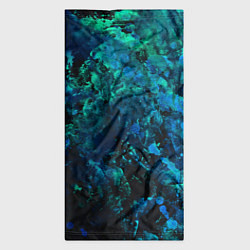 Бандана-труба Абстракция - blue-green paint spill, цвет: 3D-принт — фото 2