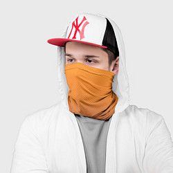 Бандана-труба Градиент оранжевый в фиолетовый мелкий ромбик, цвет: 3D-принт — фото 2