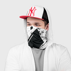 Бандана-труба Color black white, цвет: 3D-принт — фото 2