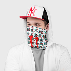 Бандана-труба Monster energy japan glitch, цвет: 3D-принт — фото 2