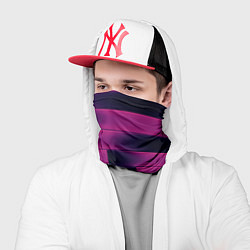 Бандана-труба Color pink square, цвет: 3D-принт — фото 2