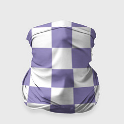Бандана-труба Квадраты фиолетовые, цвет: 3D-принт