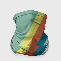 Бандана-труба Рок молния Боуи весенняя палитра, цвет: 3D-принт