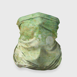 Бандана-труба Абстракция - faded spots on a green background, цвет: 3D-принт