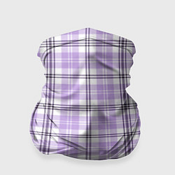 Бандана-труба Checkered light purple, цвет: 3D-принт