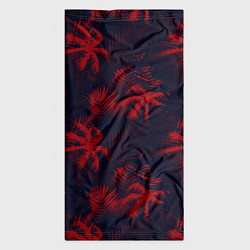 Бандана-труба Palm black red, цвет: 3D-принт — фото 2